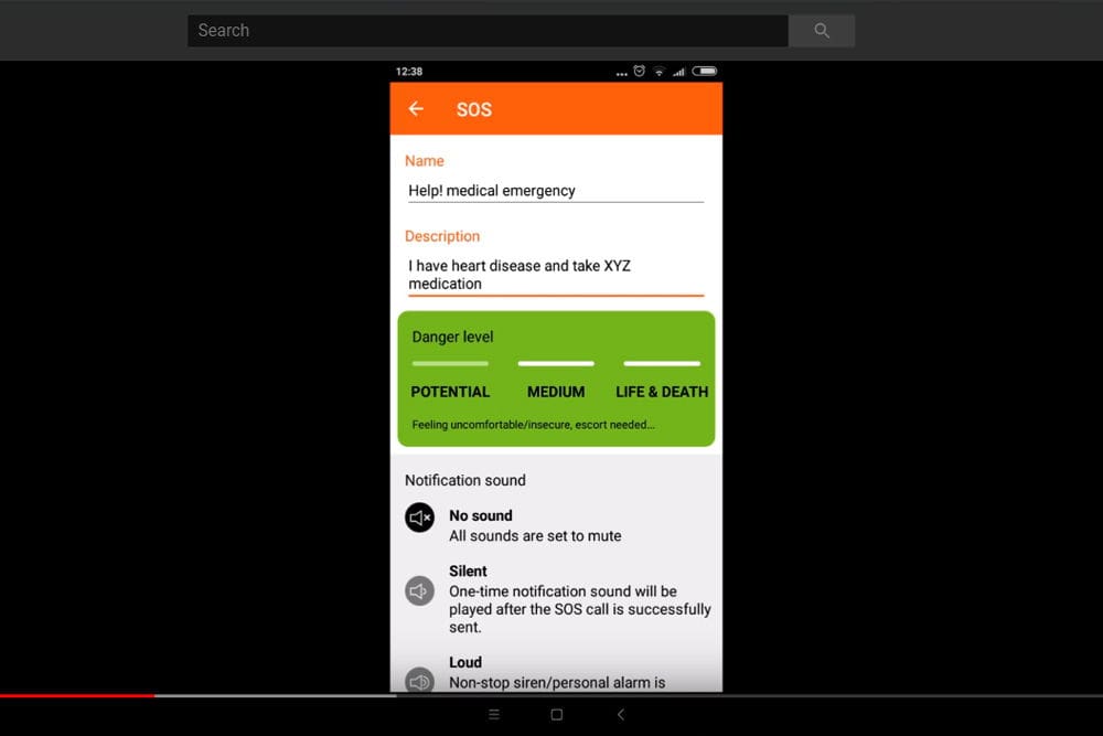 tutorial how to setup a new sos call