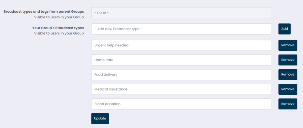 tags types control center red cross
