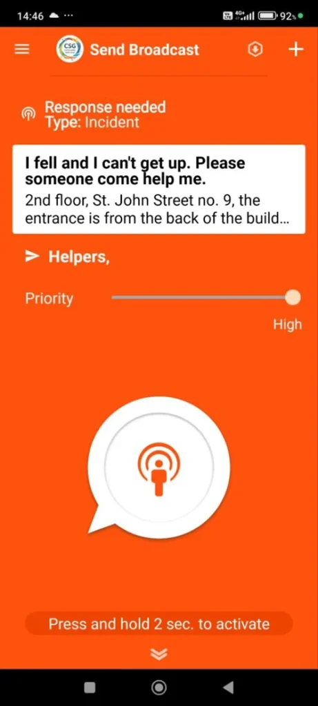non editable broadcast template